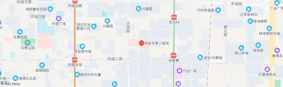 西安三二三医院_公交站地图_西安公交_妙搜公交查询2025