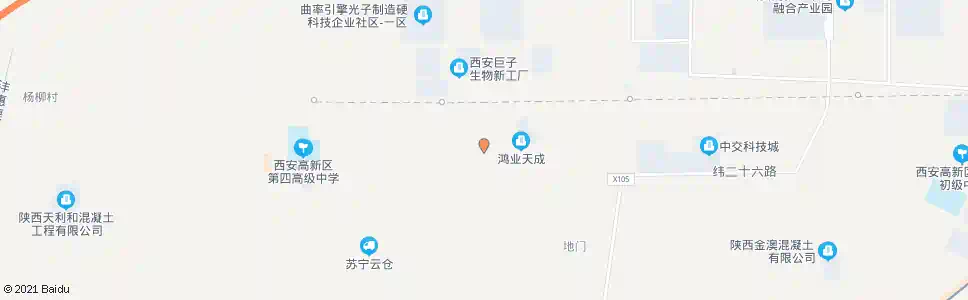 西安中等村_公交站地图_西安公交_妙搜公交查询2025