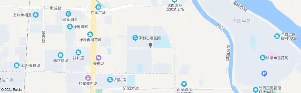 西安西大附中浐灞中学_公交站地图_西安公交_妙搜公交查询2025