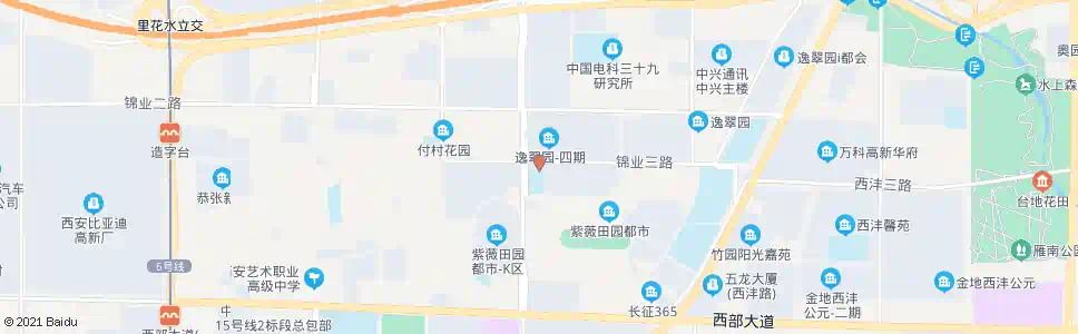 西安紫薇b区_公交站地图_西安公交_妙搜公交查询2025
