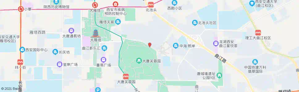 西安曲江海洋世界_公交站地图_西安公交_妙搜公交查询2025