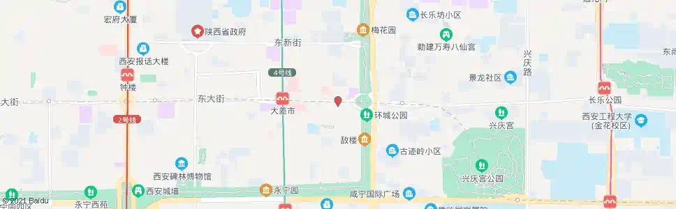 西安东门_公交站地图_西安公交_妙搜公交查询2025
