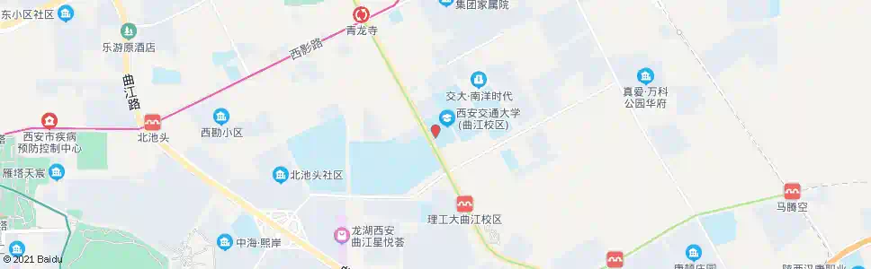 西安理工大曲江校区西门_公交站地图_西安公交_妙搜公交查询2025
