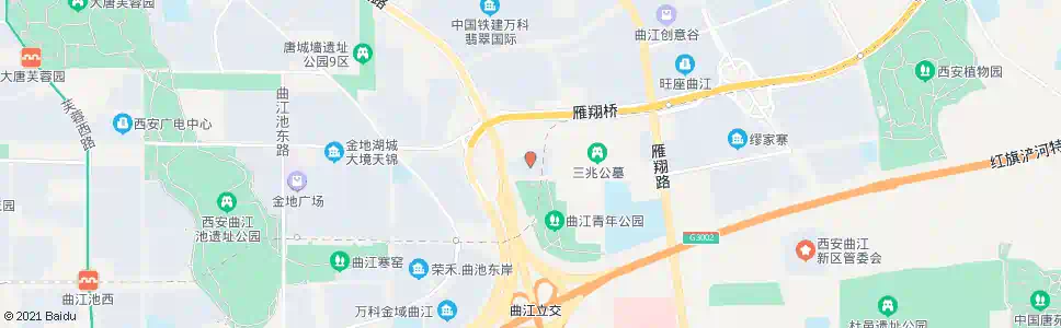 西安曲江民政小区_公交站地图_西安公交_妙搜公交查询2025