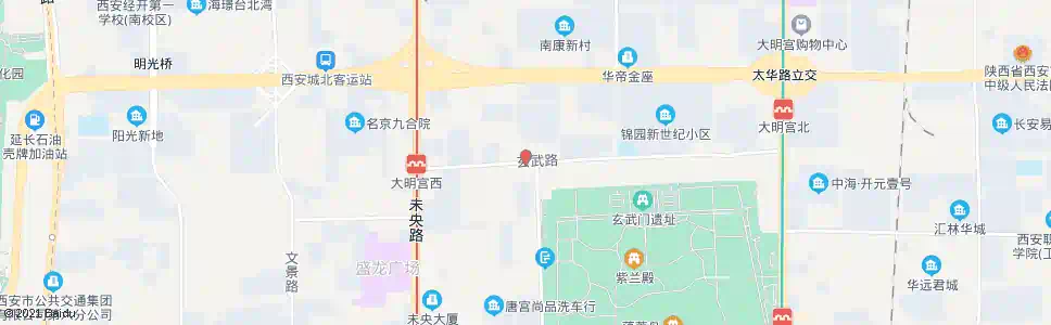西安玄武路开元路口_公交站地图_西安公交_妙搜公交查询2025