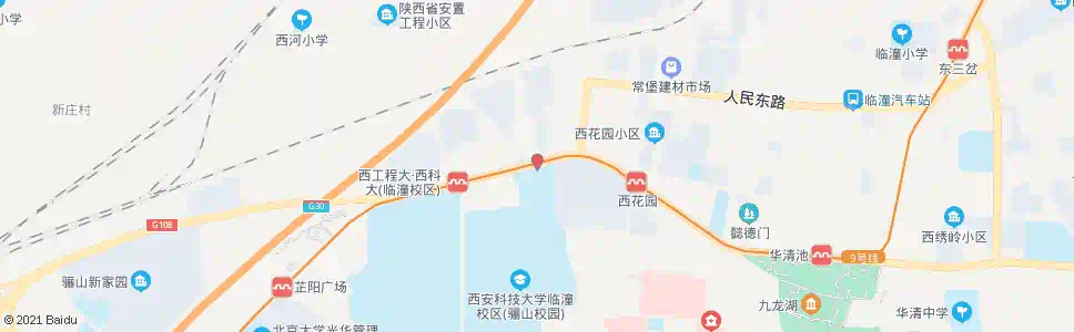 西安西安科技大学临潼校区_公交站地图_西安公交_妙搜公交查询2025