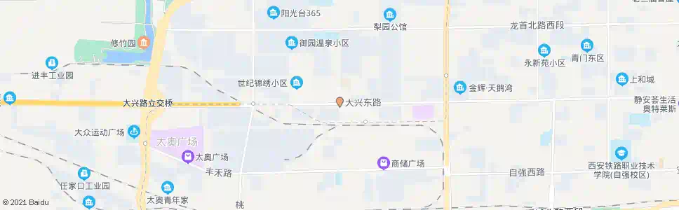 西安大兴东路劳动北路口_公交站地图_西安公交_妙搜公交查询2025