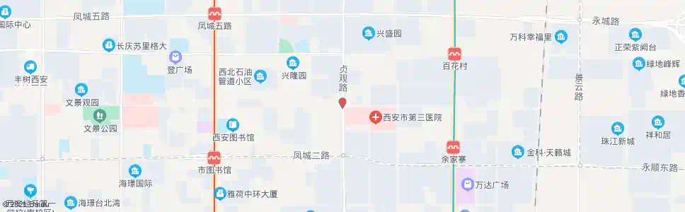 西安贞观路凤城三路口_公交站地图_西安公交_妙搜公交查询2025