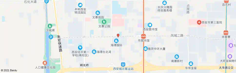 西安凤城二路_公交站地图_西安公交_妙搜公交查询2025