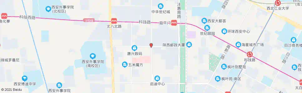 西安唐兴路西段_公交站地图_西安公交_妙搜公交查询2025
