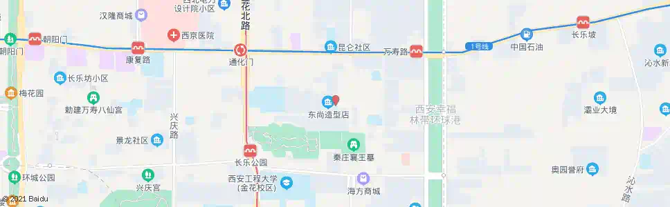 西安东尚社区_公交站地图_西安公交_妙搜公交查询2025