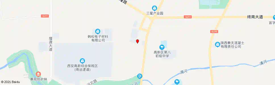 西安翠微路东口_公交站地图_西安公交_妙搜公交查询2025