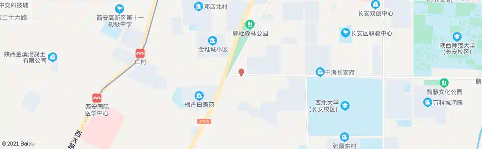 西安学府大道西口_公交站地图_西安公交_妙搜公交查询2025