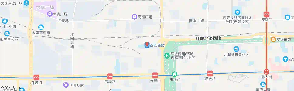 西安西安西站_公交站地图_西安公交_妙搜公交查询2025