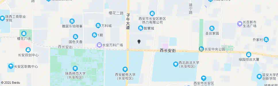 西安长安区政府_公交站地图_西安公交_妙搜公交查询2025