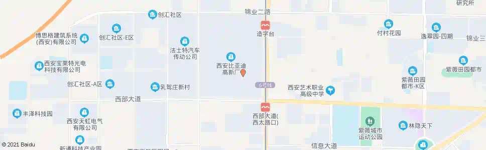 西安比亚迪仓库_公交站地图_西安公交_妙搜公交查询2025