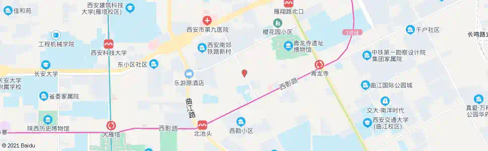 西安经九路西部家具城_公交站地图_西安公交_妙搜公交查询2025