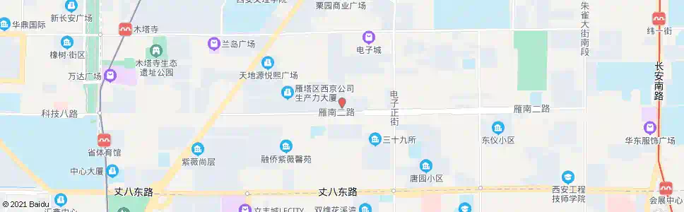 西安二零五所_公交站地图_西安公交_妙搜公交查询2025