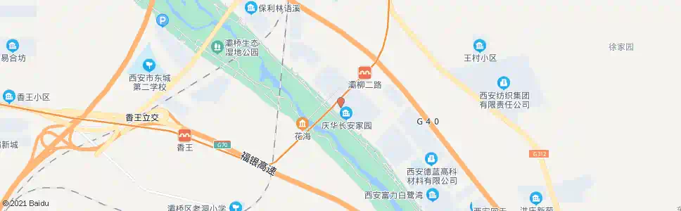 西安灞柳一路纺园三路_公交站地图_西安公交_妙搜公交查询2025