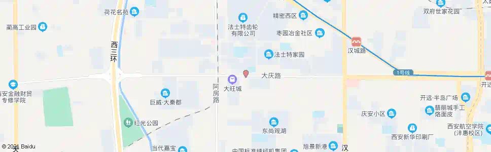 西安大庆路西段_公交站地图_西安公交_妙搜公交查询2025