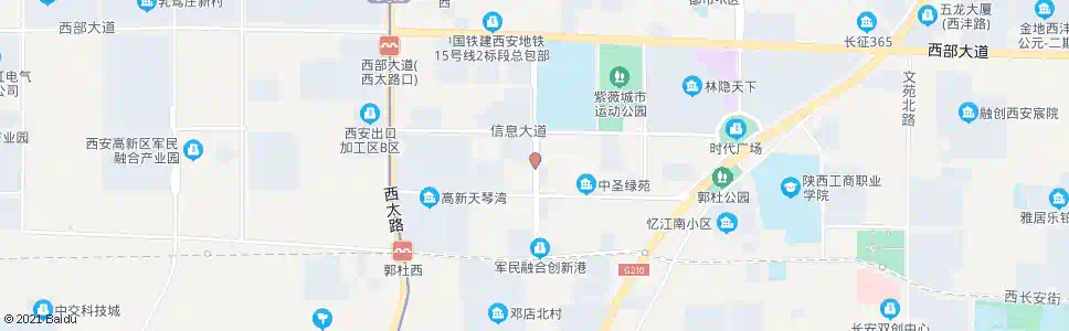 西安发展大道南段_公交站地图_西安公交_妙搜公交查询2025