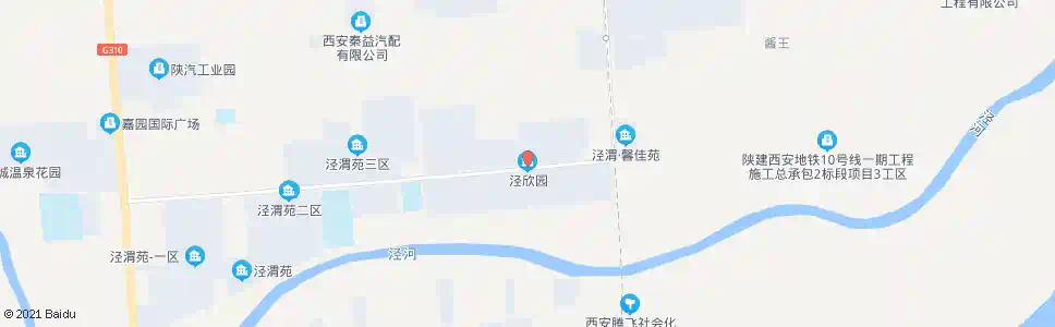 西安泾欣园_公交站地图_西安公交_妙搜公交查询2025