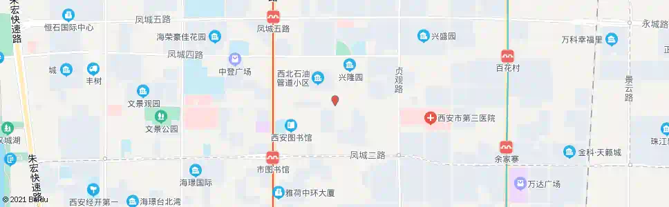 西安长庆兴隆园_公交站地图_西安公交_妙搜公交查询2025
