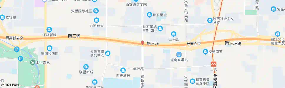 西安南三环东仪路口_公交站地图_西安公交_妙搜公交查询2025