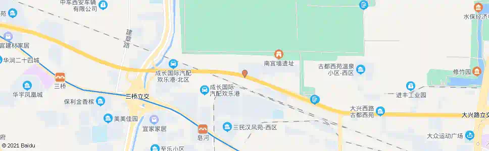 西安大兴国际汽配城_公交站地图_西安公交_妙搜公交查询2025