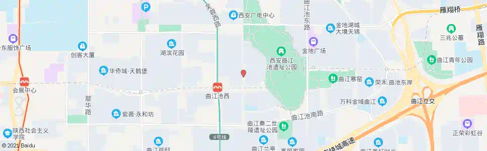 西安曲江池西路中段_公交站地图_西安公交_妙搜公交查询2025