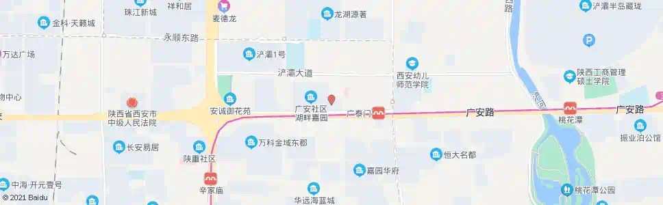 西安辛家庙街道办_公交站地图_西安公交_妙搜公交查询2025