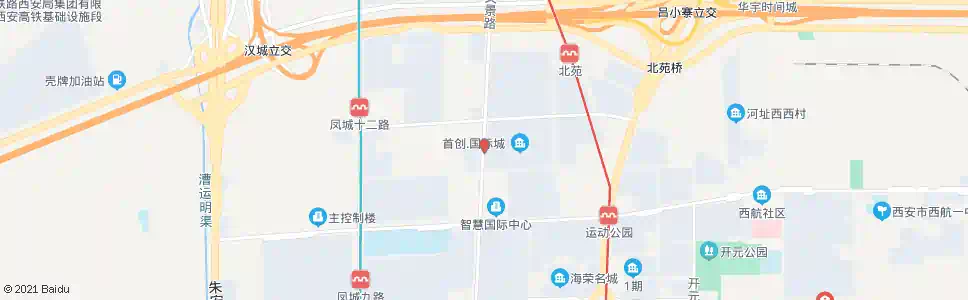 西安文景路凤城十一路口_公交站地图_西安公交_妙搜公交查询2025