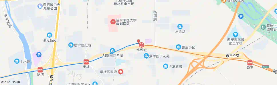 西安纺织城公交枢纽站_公交站地图_西安公交_妙搜公交查询2025