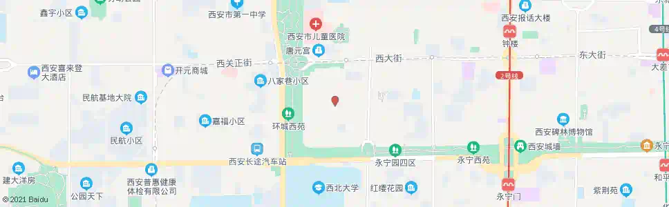 西安西梆子市街_公交站地图_西安公交_妙搜公交查询2025