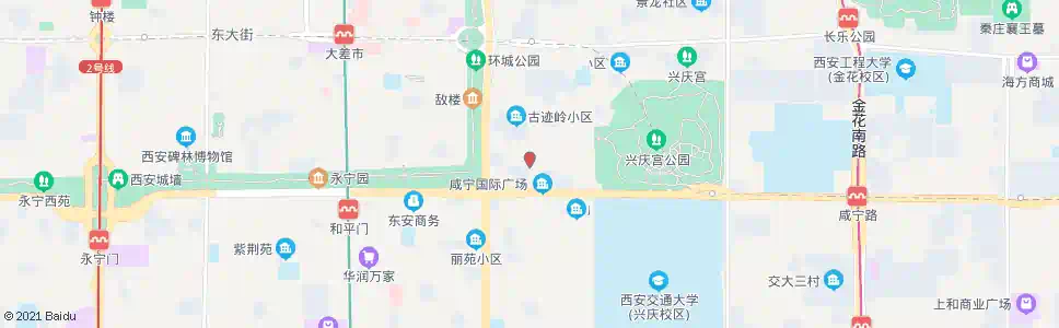 西安古迹岭_公交站地图_西安公交_妙搜公交查询2025