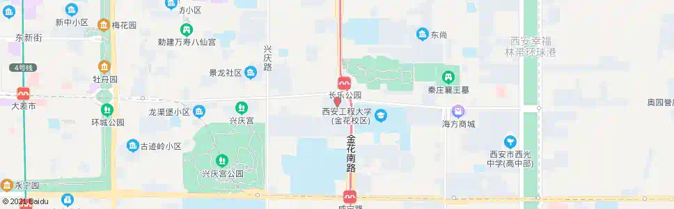 西安建国饭店_公交站地图_西安公交_妙搜公交查询2025