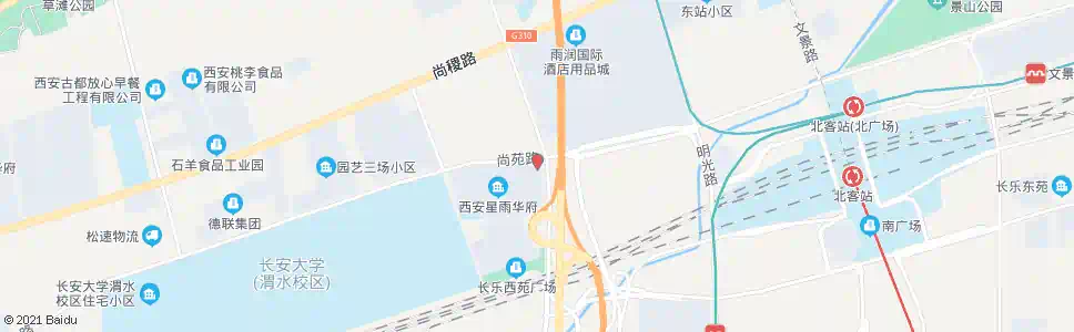 西安尚苑尚宏路口_公交站地图_西安公交_妙搜公交查询2025