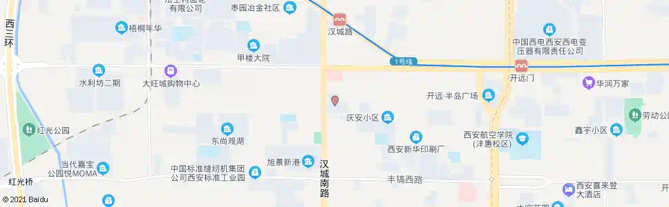 西安太白南路建材市场_公交站地图_西安公交_妙搜公交查询2025