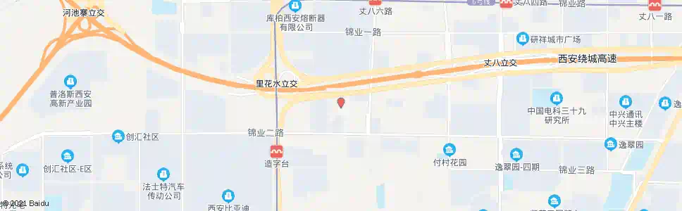 西安里花水_公交站地图_西安公交_妙搜公交查询2025
