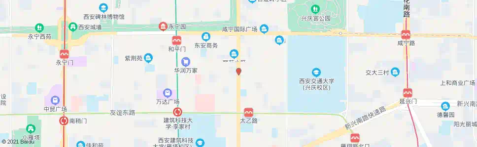 西安建东街东段_公交站地图_西安公交_妙搜公交查询2025