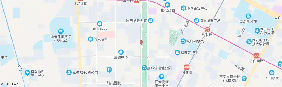 西安沣惠南路科技一路口_公交站地图_西安公交_妙搜公交查询2025