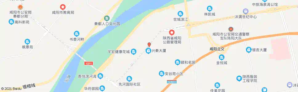 咸阳安谷园路口_公交站地图_咸阳公交_妙搜公交查询2025