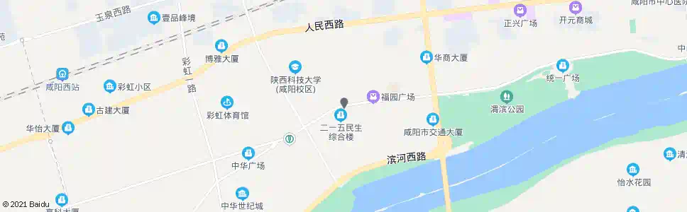 咸阳二一五医院_公交站地图_咸阳公交_妙搜公交查询2025