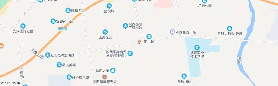 咸阳沣西中学_公交站地图_咸阳公交_妙搜公交查询2025