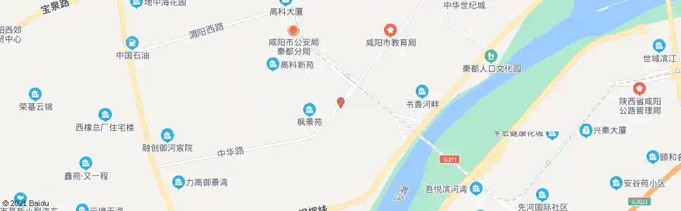 咸阳中华苑_公交站地图_咸阳公交_妙搜公交查询2025