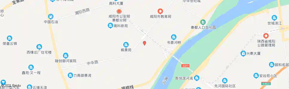 咸阳中华苑(三号桥北)_公交站地图_咸阳公交_妙搜公交查询2025