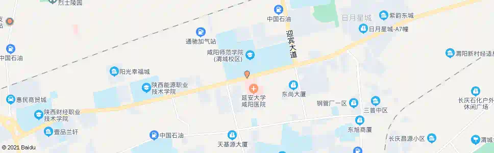 咸阳长安医院_公交站地图_咸阳公交_妙搜公交查询2025