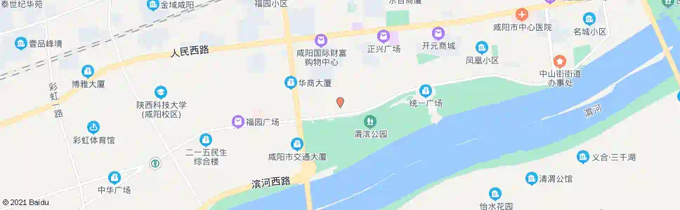 咸阳渭城区政府(新址)_公交站地图_咸阳公交_妙搜公交查询2025