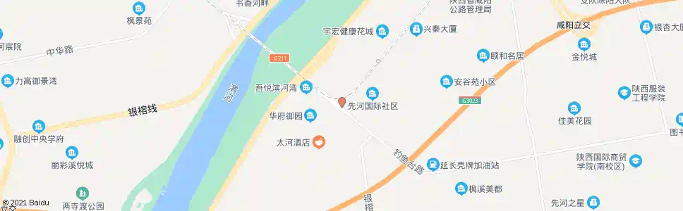 咸阳三号桥南_公交站地图_咸阳公交_妙搜公交查询2025