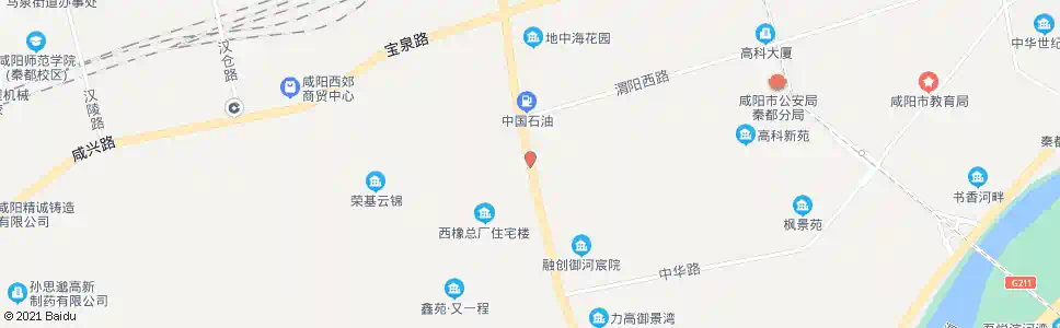 咸阳西橡_公交站地图_咸阳公交_妙搜公交查询2025